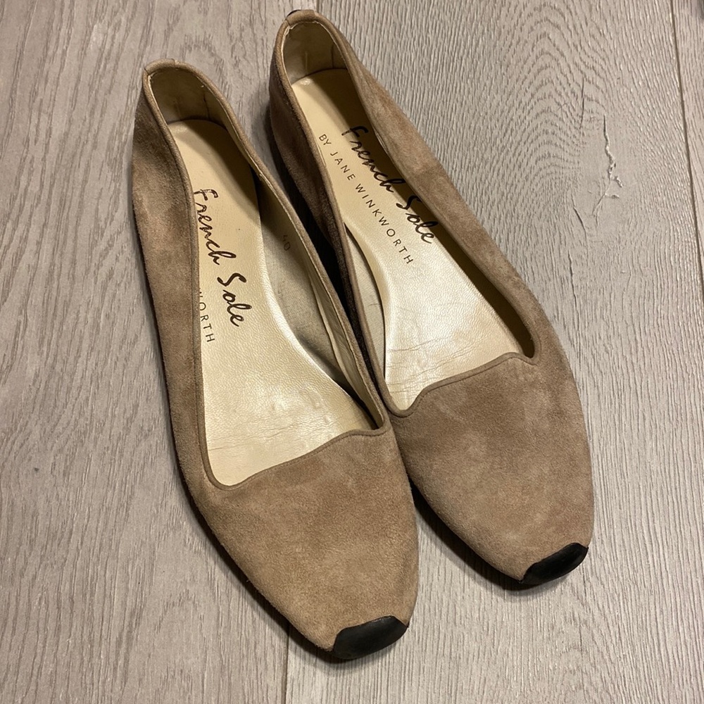 French Sole suede flats